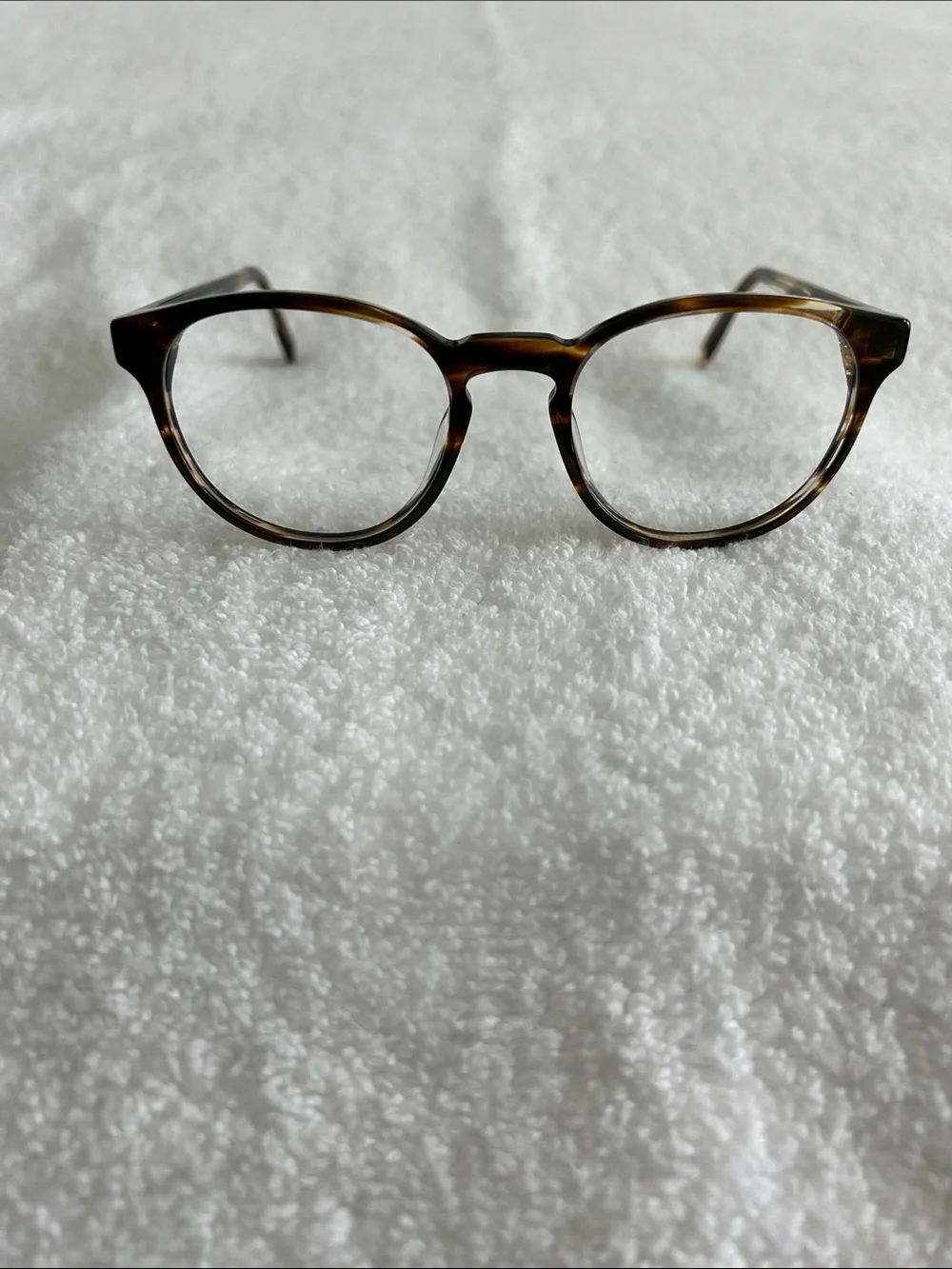 Warby Parker Percey Frame in Striped Sassafras, Narrow Width